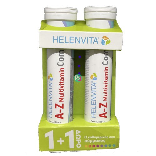 Helenvita A-Z Multivitamin Complex 20 Αναβράζοντα Δισκία 1+1 Δώρο